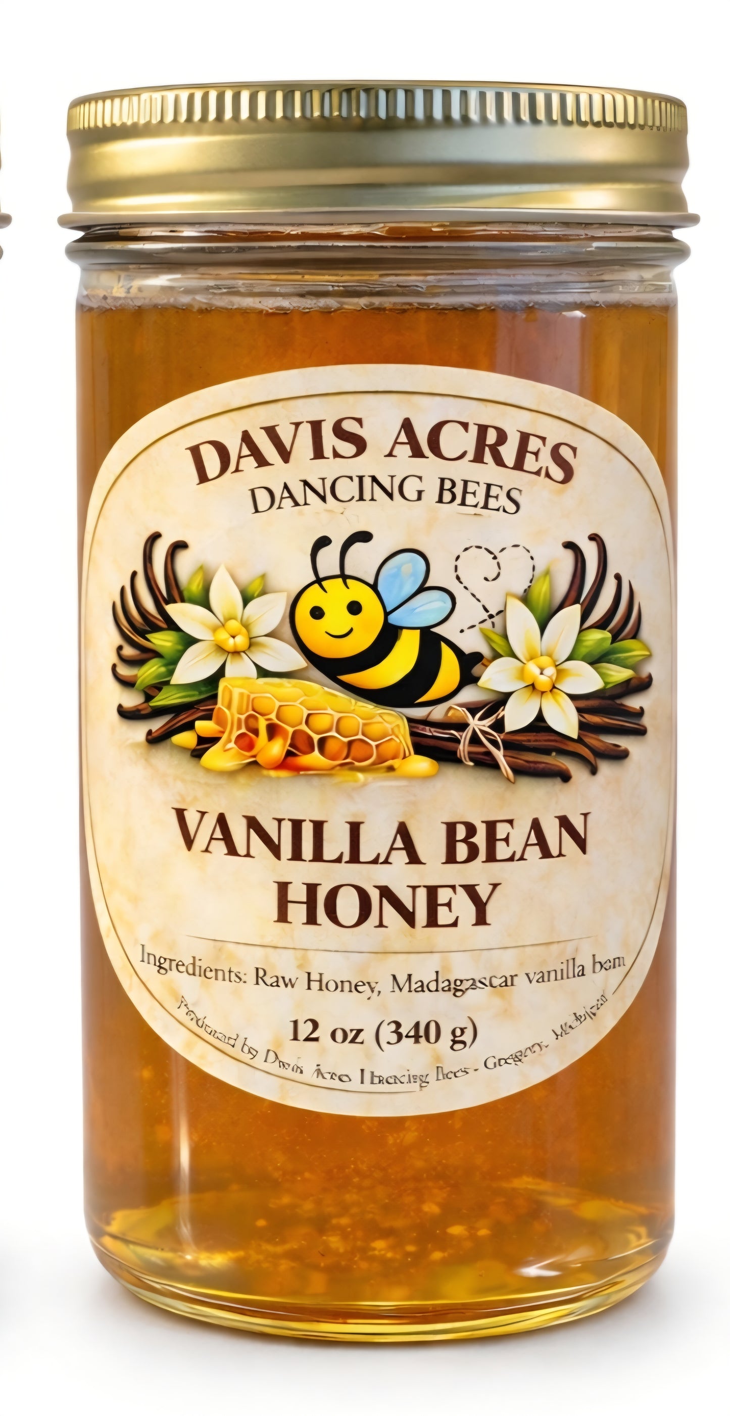 Vanilla Bean Honey | Small Batch Honey | Raw Honey