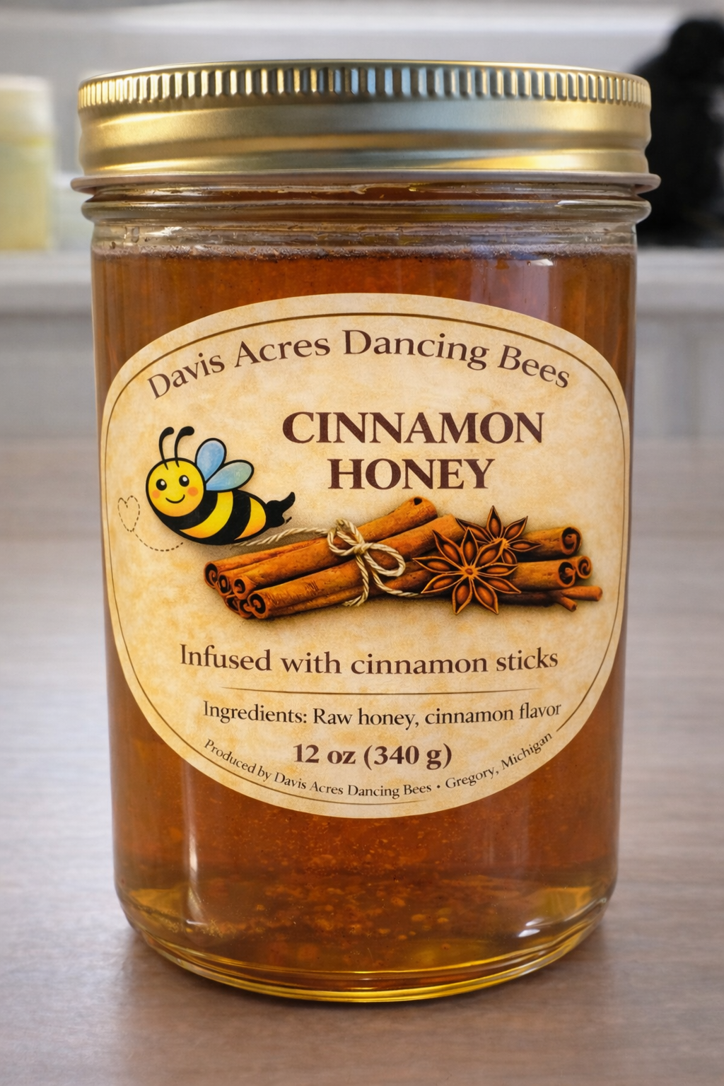 Cinnamon Honey | Cinnamon Stick Infused Raw Honey